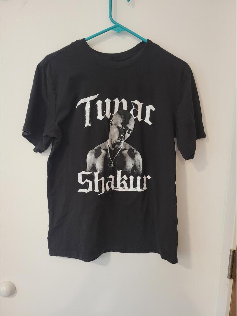 Tupac Shakur Black Graphic T-Shirt Medium